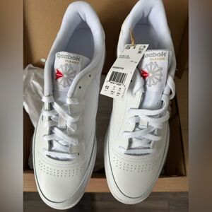 Reebok Club C 85 Navy and Red Box